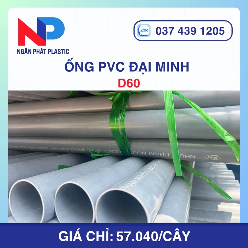 Ống Nhựa PVC 60 Đại Minh